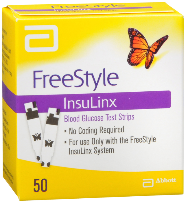 Freestyle Insulinx Test Strip 50 Count By Abbott