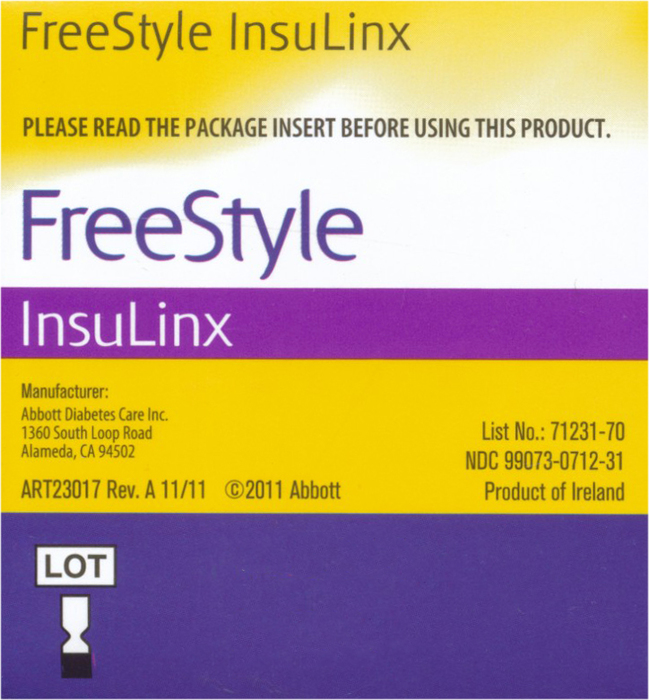 Freestyle Insulinx Test Strip 50 Count By Abbott