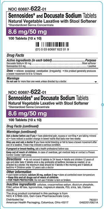 DOCUSATE-SENNOSIDES 50-8.6 MG TAB 100  By AHP Pharma