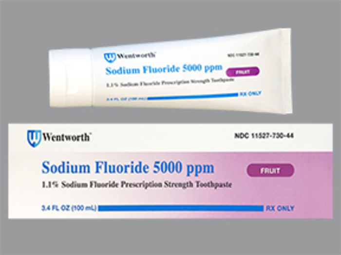 Rx Item-Sodium Fluoride Fruit 5000 Paste 1.1% 100ml By Prasco Pharma 