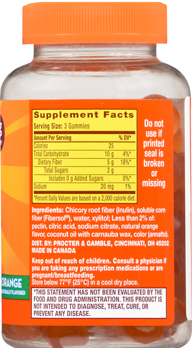 Metamucil Fiber Supplement Gummies 72CT by P&G