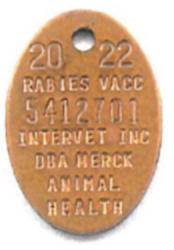 Rabies Tags Merck 2022 By Merck