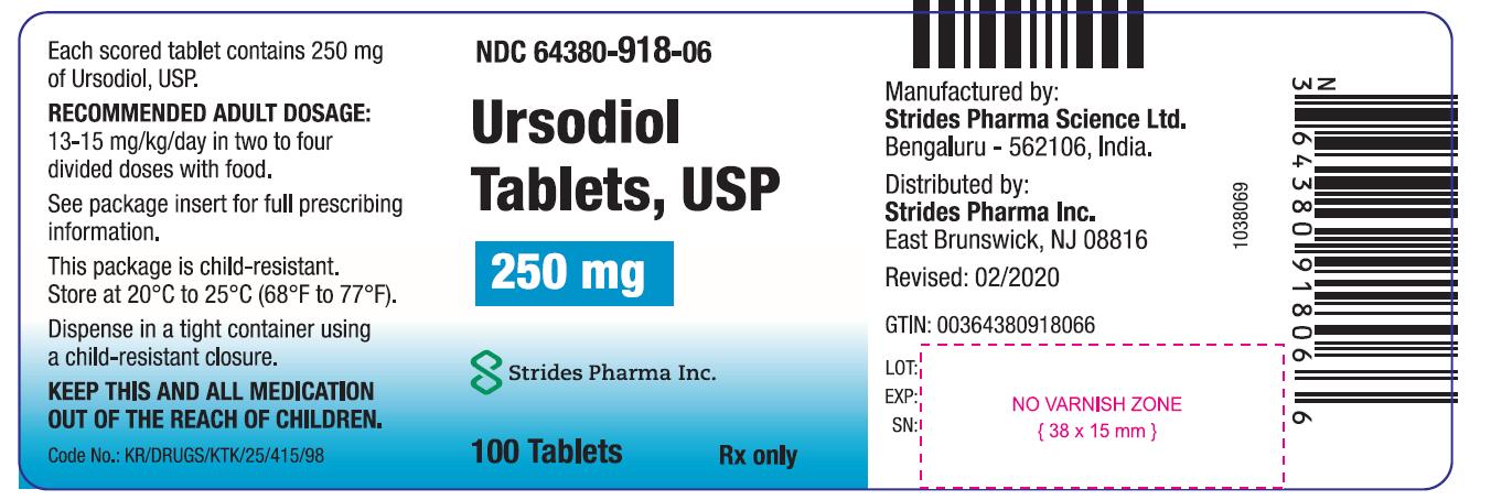 Rx Item-Ursodiol 250MG 100 Tab by Stride Pharma USA Gen Urso Forte