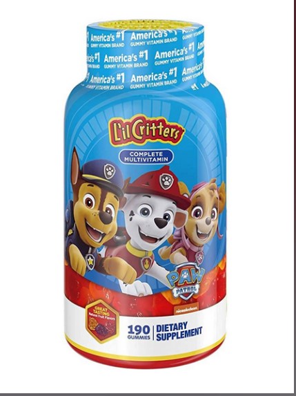 L'il Critters   Paw Patrol Complete Multivitamin Gummy, Assorted Fruit Flavor - 