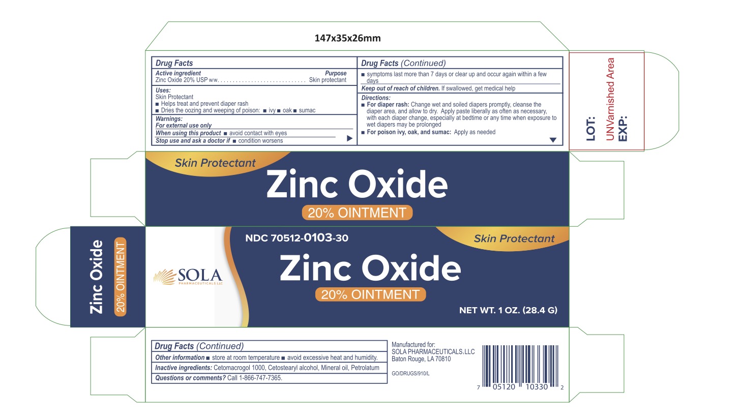 Zinc Oxide 20% 28gm  Tube by Sola Pharma