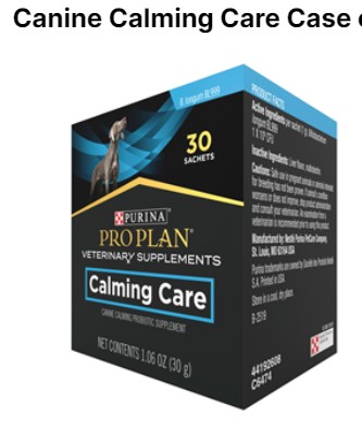 Calming Care Canine Probiotic Supplement, 180 Packets (6 Boxes of 30 Packets)