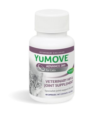 YuMOVE Advance 360 Hip and Joint Supplement for Cats, 60 Capsules by Lintbells