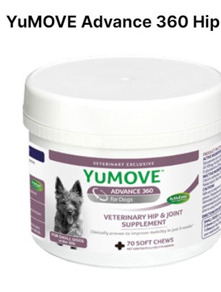 YuMOVE Advance 360 Hip and Joint Supplement for Small Dogs, 70 Soft Chews
