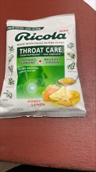 Ricola Max Throat Care Honey Lemon Cough Drops 34 count