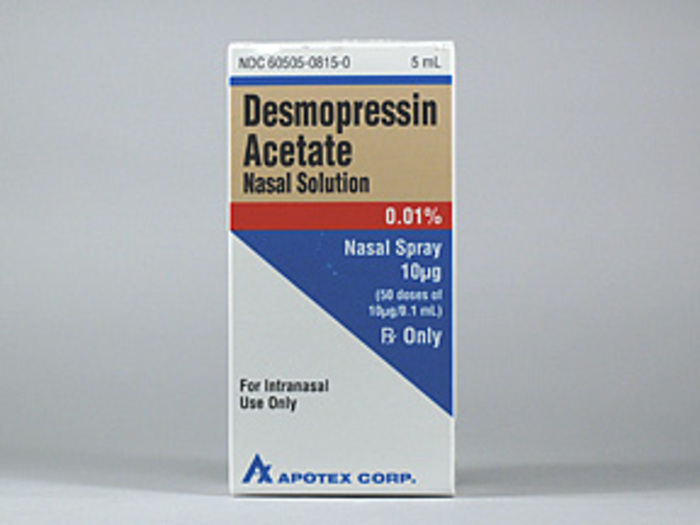 Rx Item-Desmopressin 10Mcg-.1Ml Spary 5Ml By Apotex Pharma Gen DDAVP