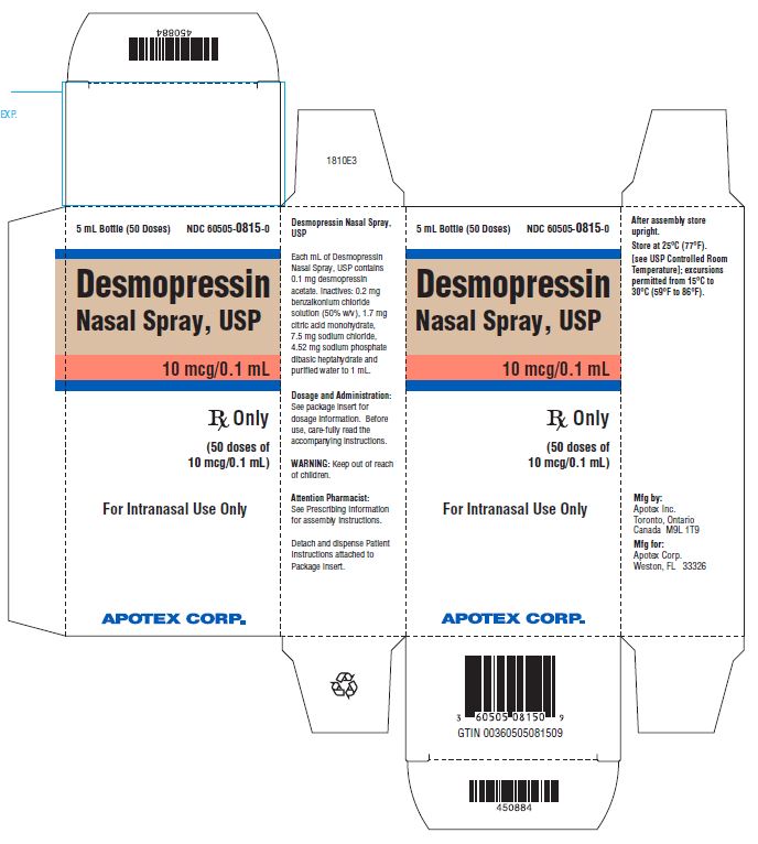 '.Desmopressin 10Mcg-.1Ml Spary 5Ml By Car.'