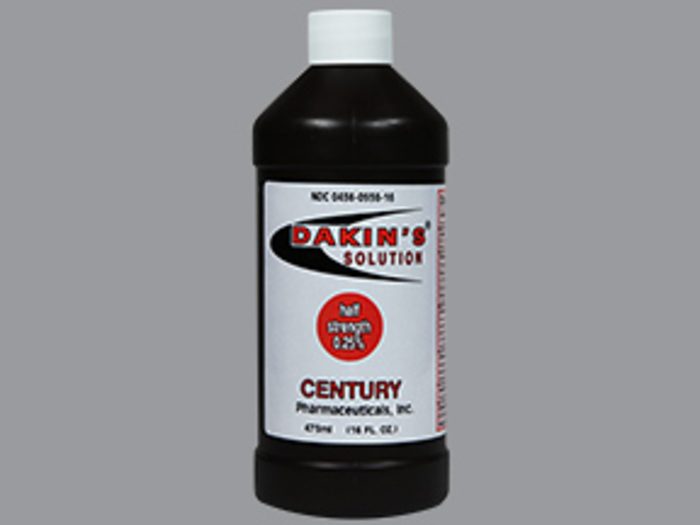 Case of 12-Dakins Half Strength Antiseptic Solution 0.25% 16 Oz by Century 
