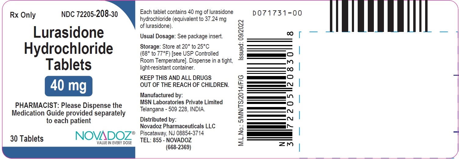 Rx Item-Lurasidone Generic Latuda 40Mg Tab 30 By Novadoz Pharma