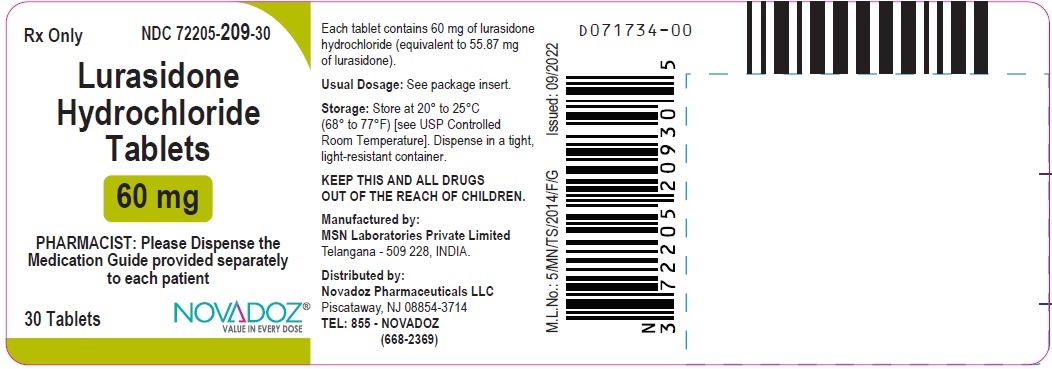 Rx Item-Lurasidone Generic Latuda 60Mg Tab 30 By Novadoz Pharma