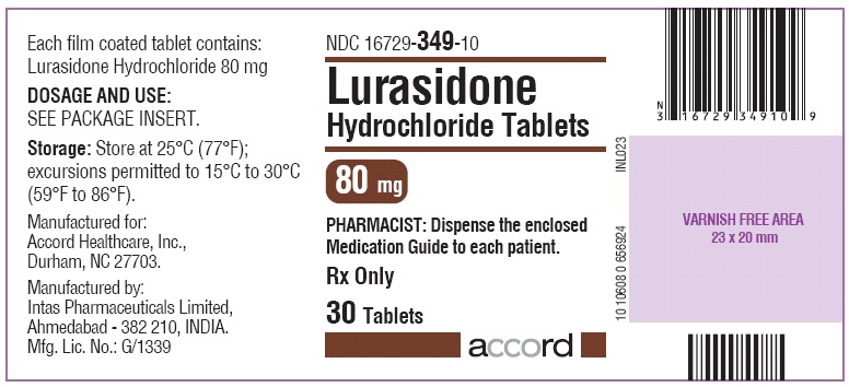 Rx Item-Lurasidone Generic Latuda 80Mg Tab 30 By Accod  Pharma