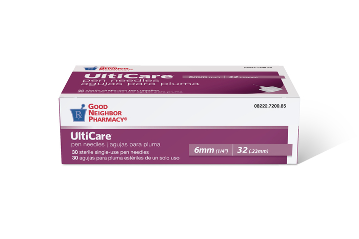 Pack of 12-Good Neighbor Pharmacy UltiCare Pen Needles 32Gx6mm 30ct