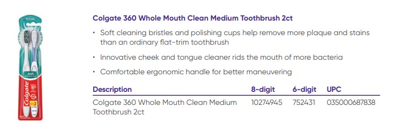 Colgate 360 Whole Mouth Clean Medium Toothbrush 2ct