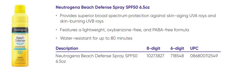 '.Neutrogena Beach Defense Spray.'