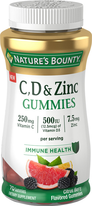 Nature’s Bounty C, D & Zinc Gummies 70ct by Natures Bounty