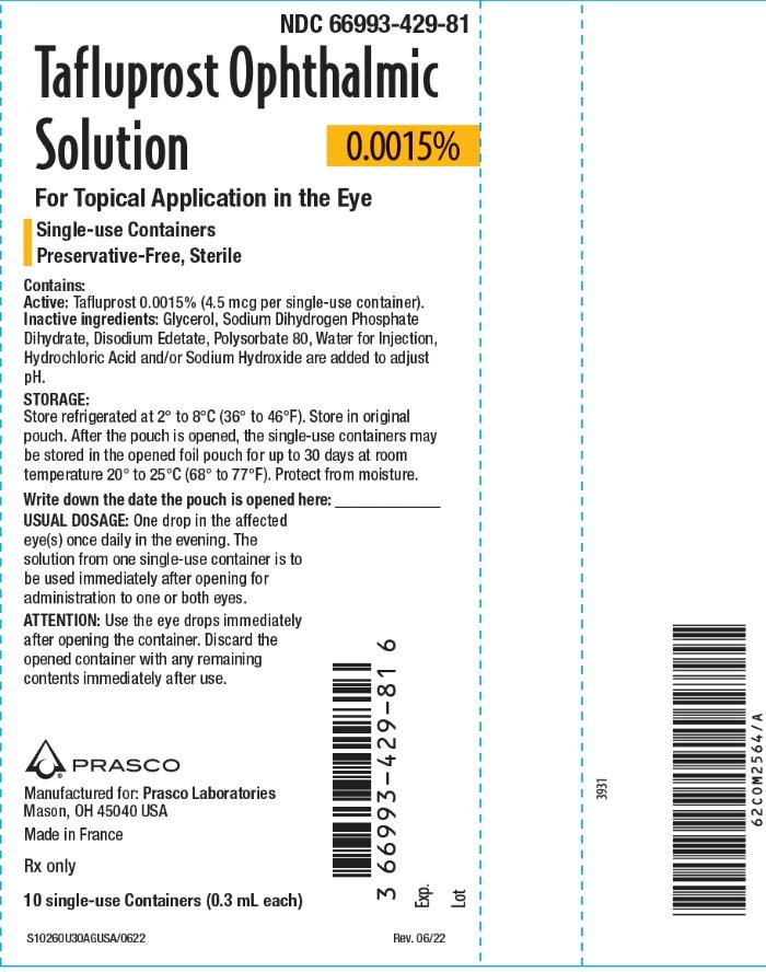 Rx Item-TAFLUPROST OPHTH Sol 0.0015% Dpt REFRIGERATED 30 By Prasco Gen Zioptan