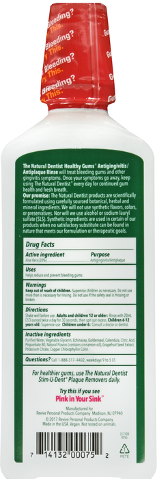 Natural Dentist Healthy Gum Mint Mouthwash 16.9oz