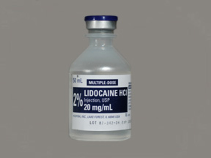 Rx Item-Lidocaine 20Mg/Ml Vial 50Ml By Hospira One vial Multidose