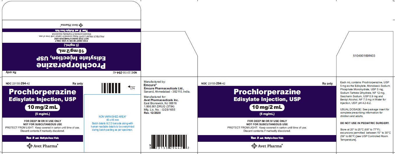 Rx Item-Prochlorperazine 10Mg/2Ml Vial 10X2Ml By Heritage Pharma Gen Compazine 