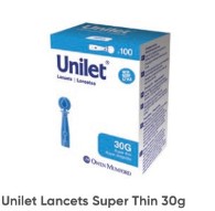 Unifine Lancets Super Thin 30g 100CT by Owen Mumford 