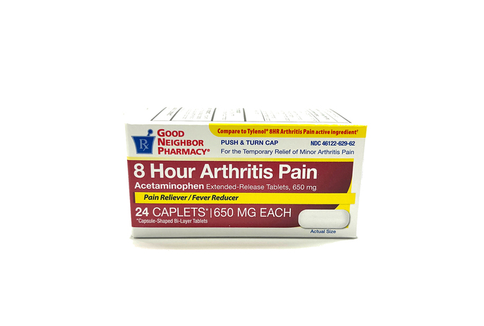 Case of 24-GNP 8hr Arthritis Back Pain Acetaminophen 650 ER Caplets 24  