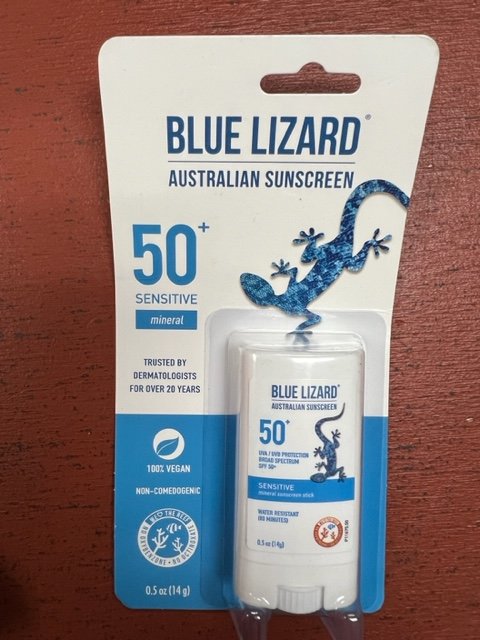 Blue Lizard Kids Sunscreen SPF50 Stick .5oz By Crown Laboratories
