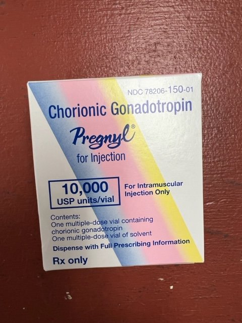 RX ITEM-Pregnyl chorionic gonadotropin human 10 MU MDV 10 ML by Organon