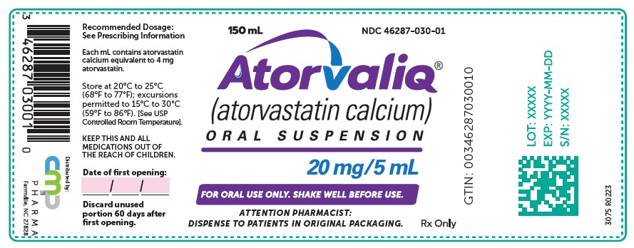 Rx Item-Atorvaliq Atorvastatin 20 MG/5 ML SUS 150 ML by CMP Pharma Brand