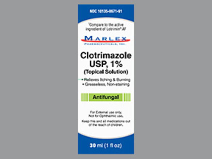 Clotrimazole 1% Topical Solution 30Ml By Marlex Pharma Gen Lotrimin