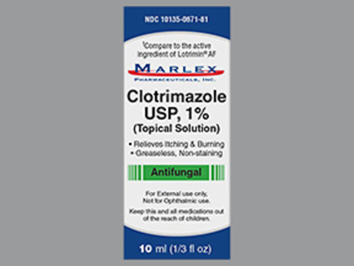 Clotrimazole 1% Topical Solution 10Ml By Marlex Pharma Gen Lotrimin