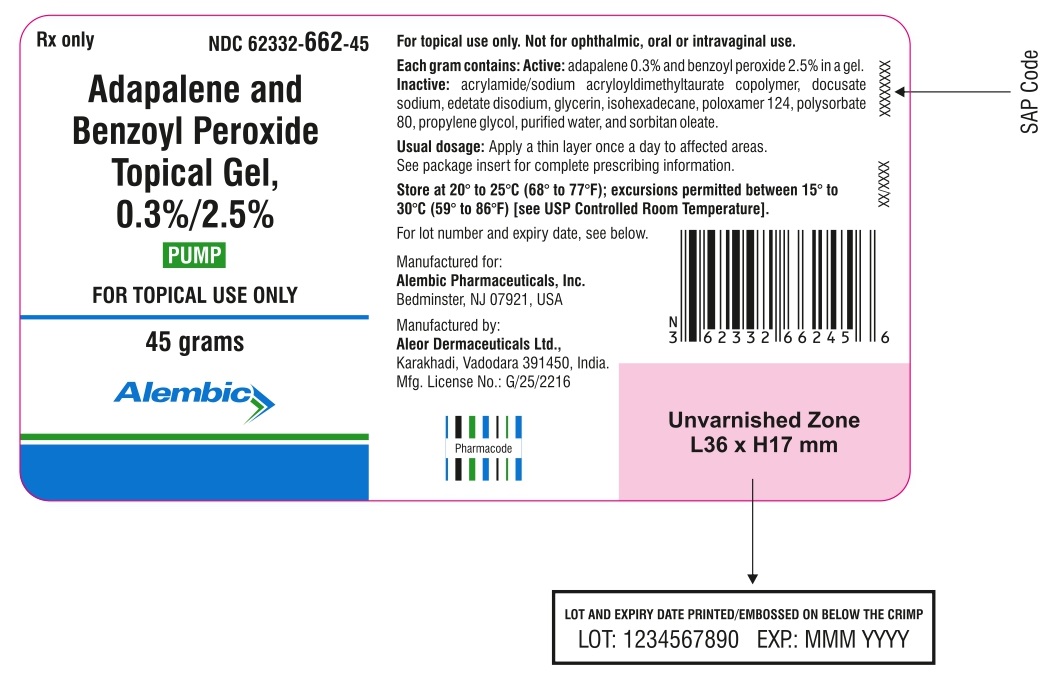 Rx Item-Adapalene/Benzoyl peroxide 0.3% 2.5% Gen Epiduo Gel 45Gm By Alembic Phar