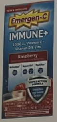 Emergen-C Immune+ Raspberry Powder 30Ct By Glaxo Smith Kline Consumer Hc USA 