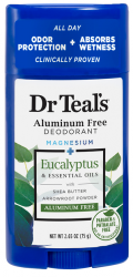 Dr Teals Eucalyptus Alum Free Deo 2.65Oz By Parfums De Coeur Ltd USA 