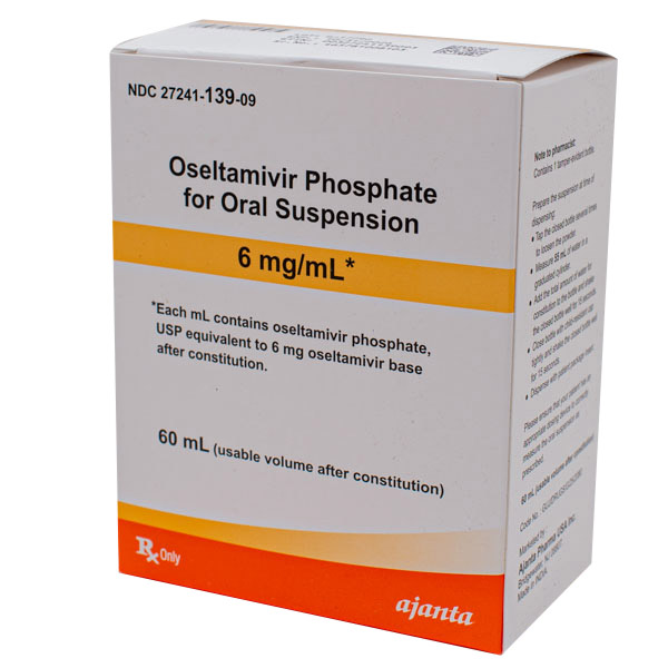 Rx Item-Oseltamivir Phosphate 6MG-ML 60 ML Suspension by Ajanta Gen Tamiflu