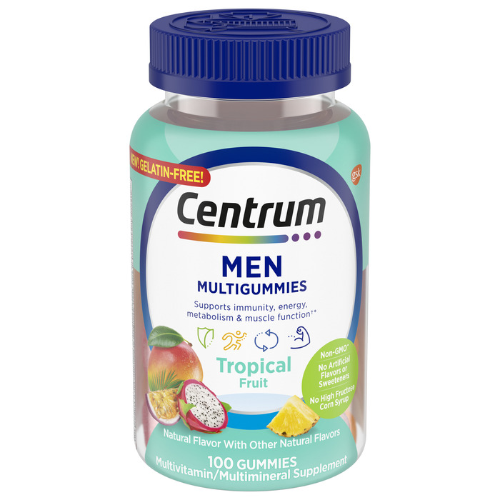 Centrum men Tropical Fruit Gummy 100 count by  Glaxo