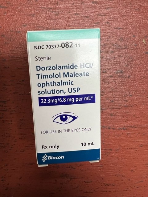Rx Item-Dorzolamide-Timolol  Drops 10Ml By Biocon Pharma  Gen Cosopt
