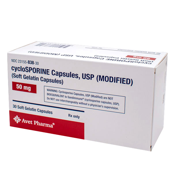 Rx Item-Cyclosporine 50Mg Cap Modified 30 By Avet Heritage Pharma Gen Gengraf /Neoral