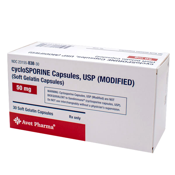 Rx Item-Cyclosporine 50Mg Cap Modified 30 By Avet Heritage Pharma Gen Gengraf