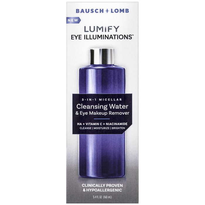 Pack of 12-Lumify Eye Illuminations 3in1 Cleansing Liquid 5.4oz By Bausch & Lomb