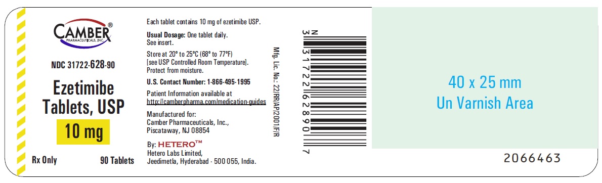 Rx Item-Ezetimibe 10MG 90 Tab by Camber Pharma USA Generic Zetia