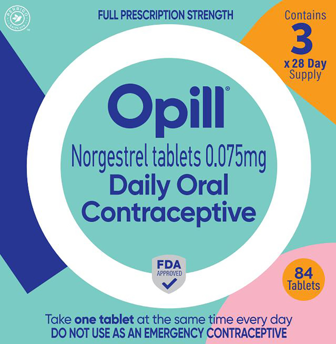 Case of 24-OPill Norgestrel 0.075 MG TAB 3x28ct OTC  By Perrigo Pharma USA