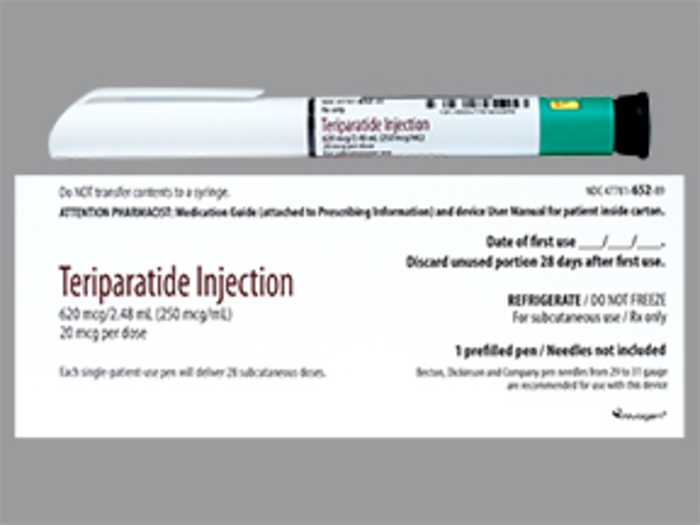 Rx Item-Teriparatide 20Mcg/Dose Inj By Almatica Pharma USA 