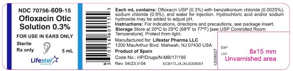 RX ITEM-Ofloxacin Otic 0.3% Drops 5Ml By Lifestar Pharma USA