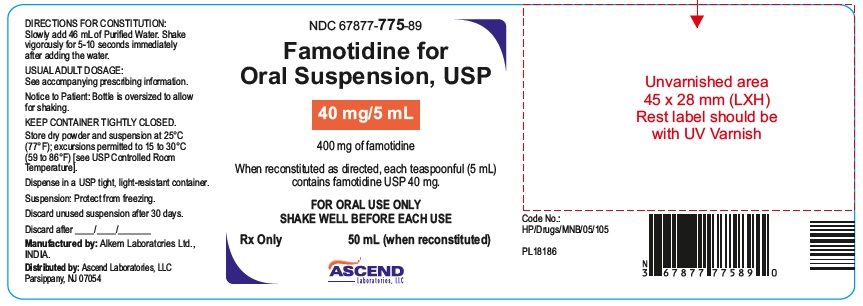 Famotidine 40mg/5ml Sus 50ml by Ascend Pharma