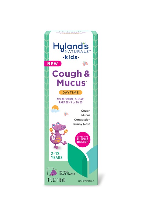 Case of 24-Hyland’s Kids Cough & Mucus Daytime Grape Liquid 4oz