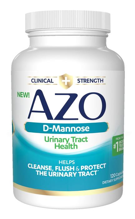 pack of 12-AZO D-Mannose Urinary Tract Health Capsules 120ct